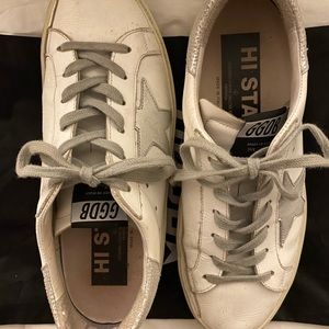Hi Star sneakers with star/metallic silver Size 38